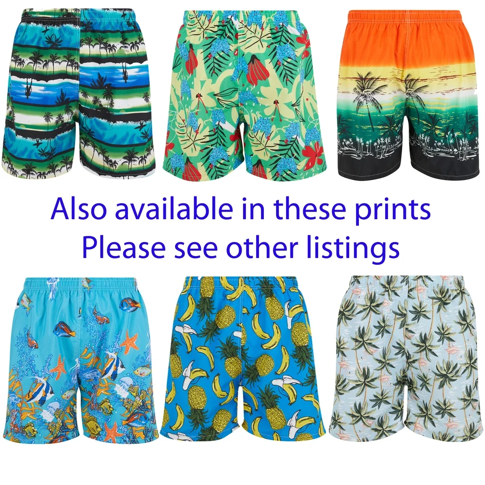 Mens Swim Trunks Swimming Cargo Shorts Bathing Suit, Small Medium Large X-Large
